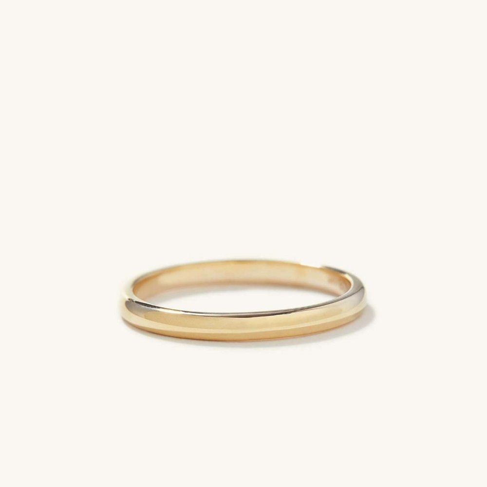Mejuri Solid 14K Yellow Gold Band Ring